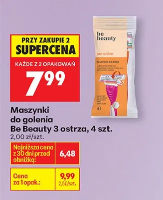 Maszynki do golenia 3 ostrza promocja w Biedronka