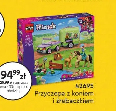 Klocki LEGO 42695 Przyczepa z koniem i źrebaczkiem promocja w Empik