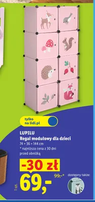 Regał modułowy dla dzieci Lupilu promocja w Lidl