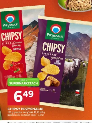 Chipsy Przysnacki Szlak na Czerwone Wierchy Papryka promocja w Stokrotka