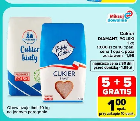 Cukier biały Diamant promocja w Carrefour Market