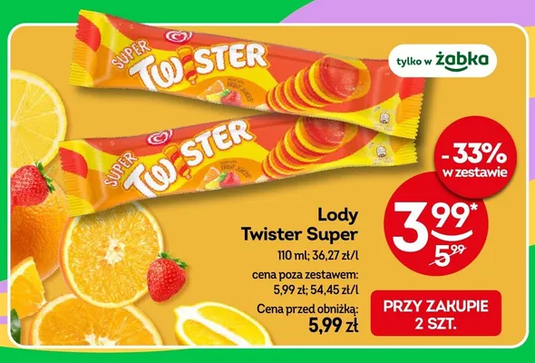 Lody Twister Super promocja w Żabka