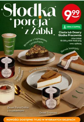 Ciasta lub desery Słodka Pracownia promocja w Żabka