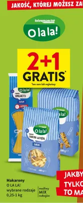 Makaron wybrane rodzaje promocja w Intermarche