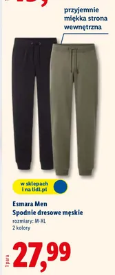 Spodnie dresowe męskie promocja w Lidl