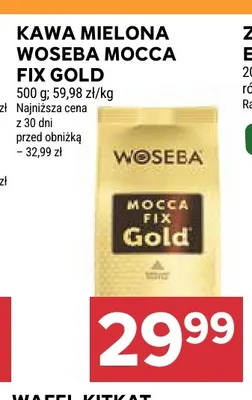 Kawa mielona Mocca Fix Gold Woseba promocja w Stokrotka