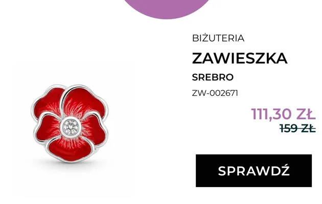 Zawieszka srebro ZW-002671 Briju promocja w Dzień Dziecka