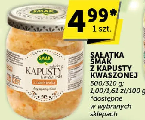 Sałatka Smak kapusty kwaśzonej promocja w ABC