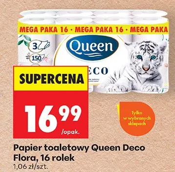 Papier toaletowy Deco Flora promocja w Biedronka