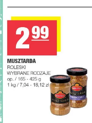 Musztarda Francuska Roleski promocja w SPAR