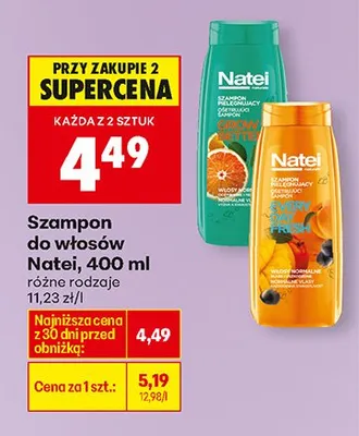 Szampon do włosów różne rodzaje promocja w Biedronka