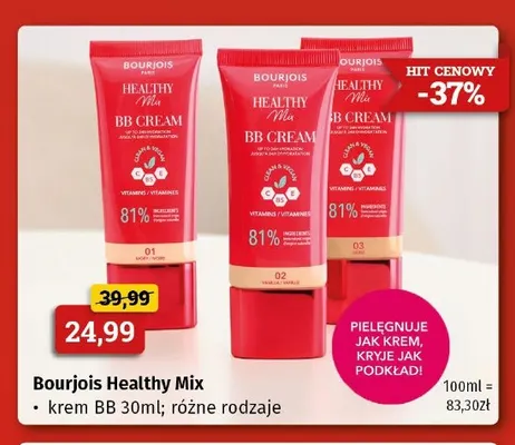 Krem BB Bourjois Healthy Mix promocja w Drogeria Kosmyk