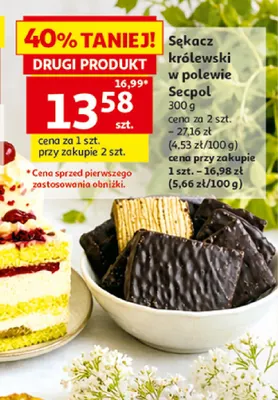 Sękacz królewski w polewie Secpol promocja w Auchan