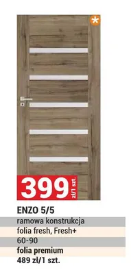 Drzwi ramowe Enzo 5/5 promocja w Merkury Market