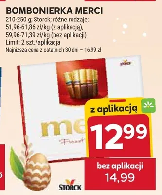 Bombonierka Merci różne rodzaje promocja w Stokrotka