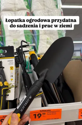 Łopatka ogrodowa Gerlach Assist szeroka stalowa promocja w Biedronka