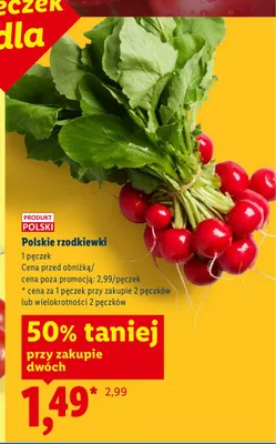 Rzodkiewki Ryneczek Lidla polskie promocja w Lidl