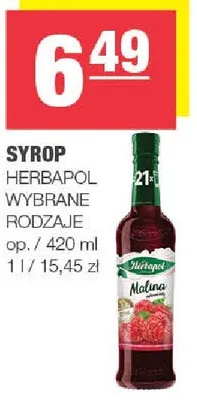 Syrop wybrane rodzaje promocja w SPAR