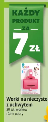 Worki na nieczystości z uchwytem Dogs Collection promocja w Leclerc