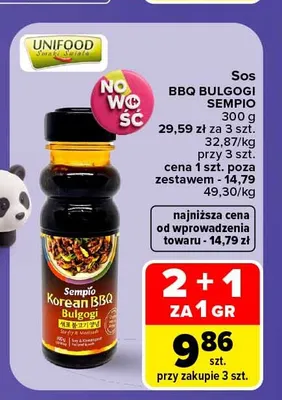 Sos BBQ Bulgogi Sempio promocja w Carrefour