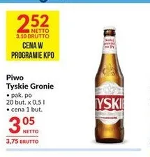 Piwo Tyskie Gronie promocja w Makro