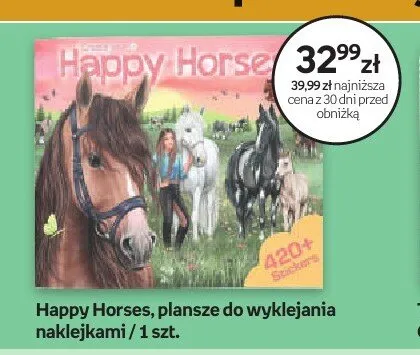 Plansze do wyklejania naklejkami Happy Horses promocja w Empik