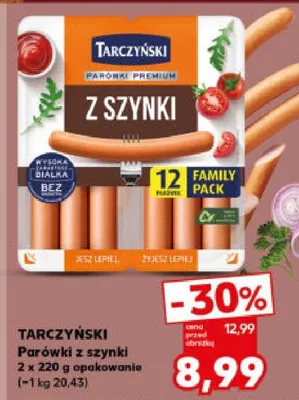 Parówki z szynki promocja w Kaufland