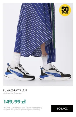 Sneakersy młodzieżowe PUMA X-RAY 3 LT JR promocja w 50 style