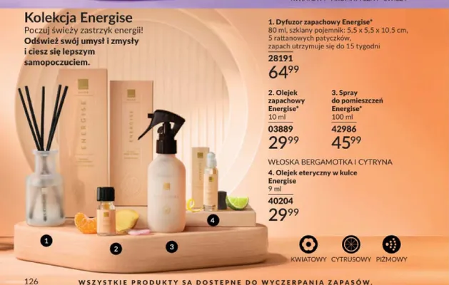 Dyfuzor zapachowy Energise promocja w AVON