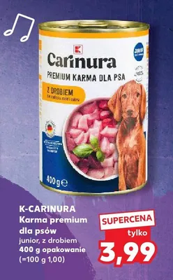 Karma premium dla psów junior z drobiem 400g opakowanie promocja w Kaufland