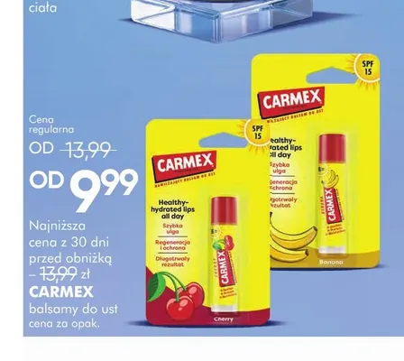 Balsamy do ust Carmex promocja w Super-Pharm