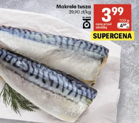 Makrela tusza promocja w Delikatesy Centrum