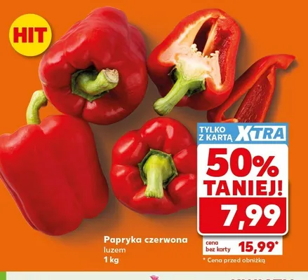 Papryka czerwona promocja w Kaufland