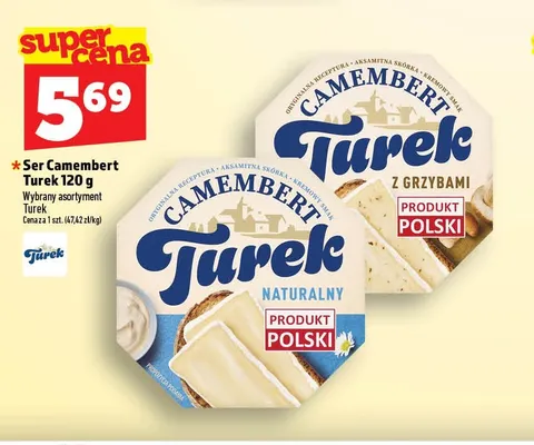 Ser Camembert z grzybami Turek promocja w TOPAZ