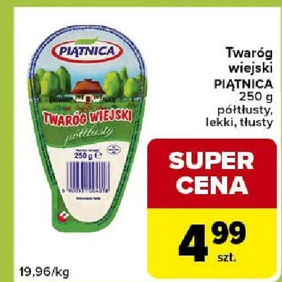 Twaróg wiejski piątnica promocja w Carrefour Express
