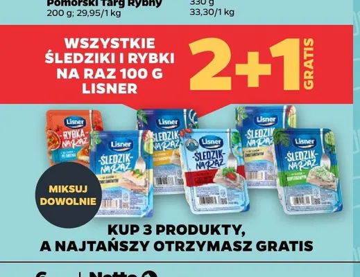 Rybka na raz Lisner promocja w Netto