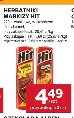 Herbatniki markizy Hit waniliowe promocja w Stokrotka