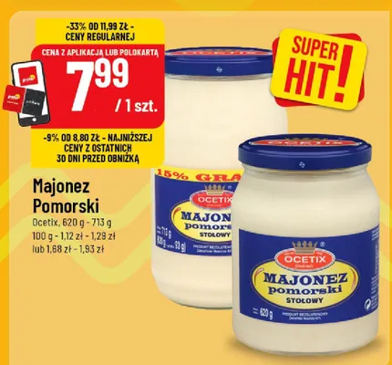 Majonez pomorski stołowy promocja w POLOmarket