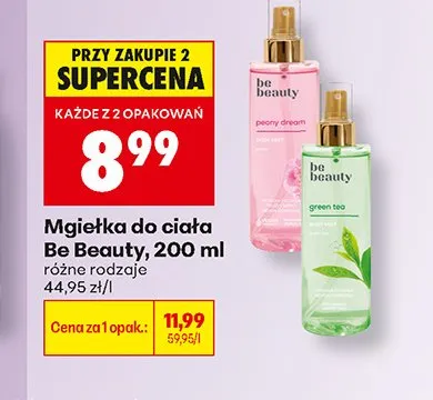 Mgiełka do ciała Be Beauty Peony Dream promocja w Biedronka