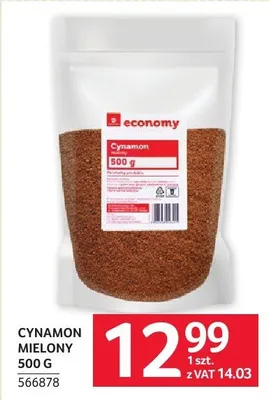 Cynamon mielony 500 g promocja w Selgros
