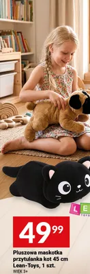 Pluszowa maskotka przytulanka kot 45cm Lean-Toys promocja w Dzień Dziecka