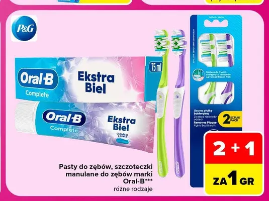 Pasty do zębów Oral-B promocja w Carrefour