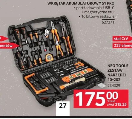 Zestaw narzędzi 10-202 Neo Tools promocja w Selgros