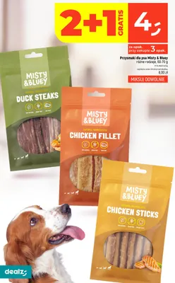 Przysmaki dla psa Misty & Bluey Chicken Sticks promocja w Dealz