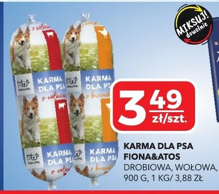 Karma dla psa Fiona&Atos drobiowa promocja w Top Market