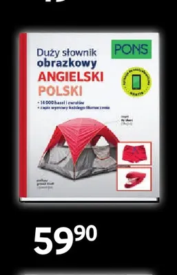 Książka Duży słownik obrazkowy angielski polski PONS promocja w Empik