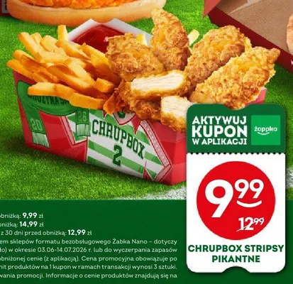 Chrupbox Stripsy pikantne Żabka promocja w Żabka