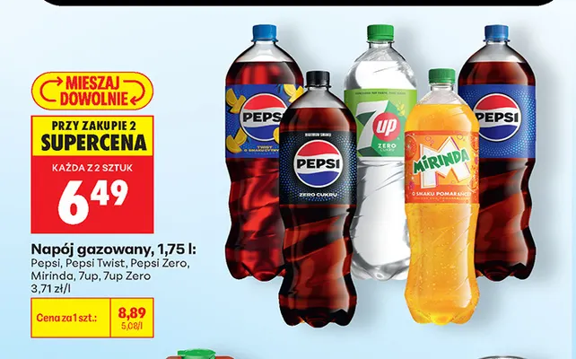 Napój gazowany Pepsi Zero promocja w Biedronka