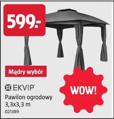 Pawilon ogrodowy 3,3x3,3 m promocja w Jula