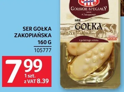 Ser Golka Zakopańska 160g Mlekovita promocja w Selgros